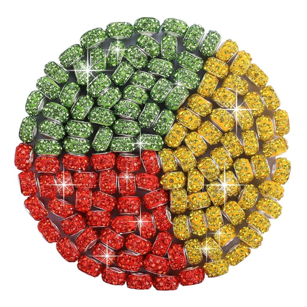 5159 European Large Hole Beads, Colorful Glass Charm Beads Set, Assorted